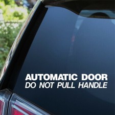 Automatic Door Sticker Car Van