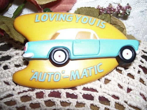 Classic car magnet - magnet, loving
