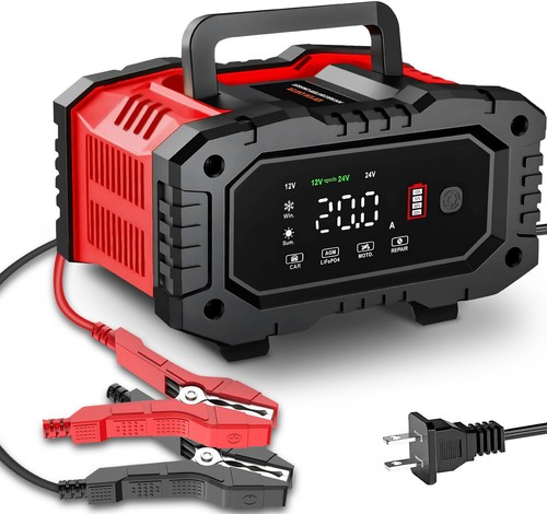Car battery charger - battery, 20amp,
